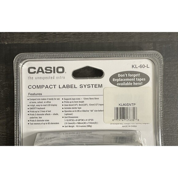 Casio EZ Label Printer KL-60-L - Picture 3 of 3